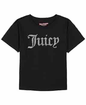 ★ARIES★ Couture I Am Juicy SS Short Sleeve T-Shirt Black J ARIES X JUICY COUTURE I Am Juicy Tee - Black | THEROOM